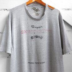 画像2: 1990's "Super Chevignon" Print T-Shirt　HEATHER GREY　size XL-XXL (2)