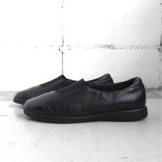 画像2: "VERO COMFORT" Leather Slip-On Flat Shoes　BLACK　size 10M(~26cm) (2)