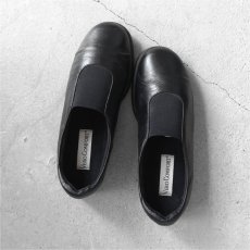 画像3: "VERO COMFORT" Leather Slip-On Flat Shoes　BLACK　size 10M(~26cm) (3)