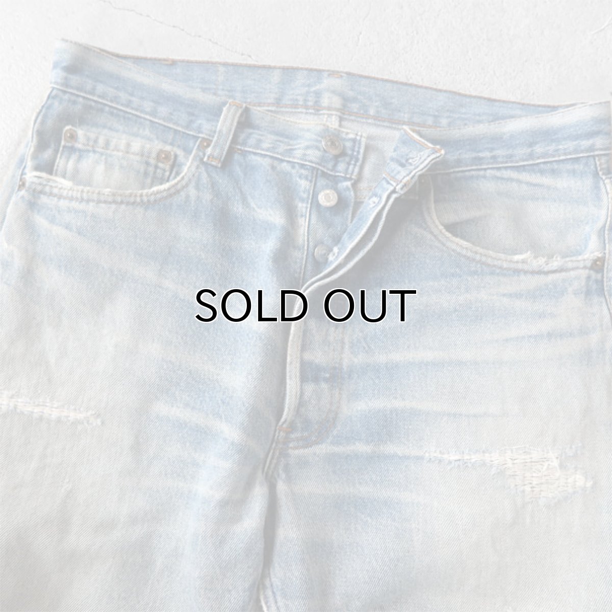 画像3: 1990' Levi's 501 Blue Denim 5-Pocket Pants -Patch Work Repair-　waist 34 inch (3)