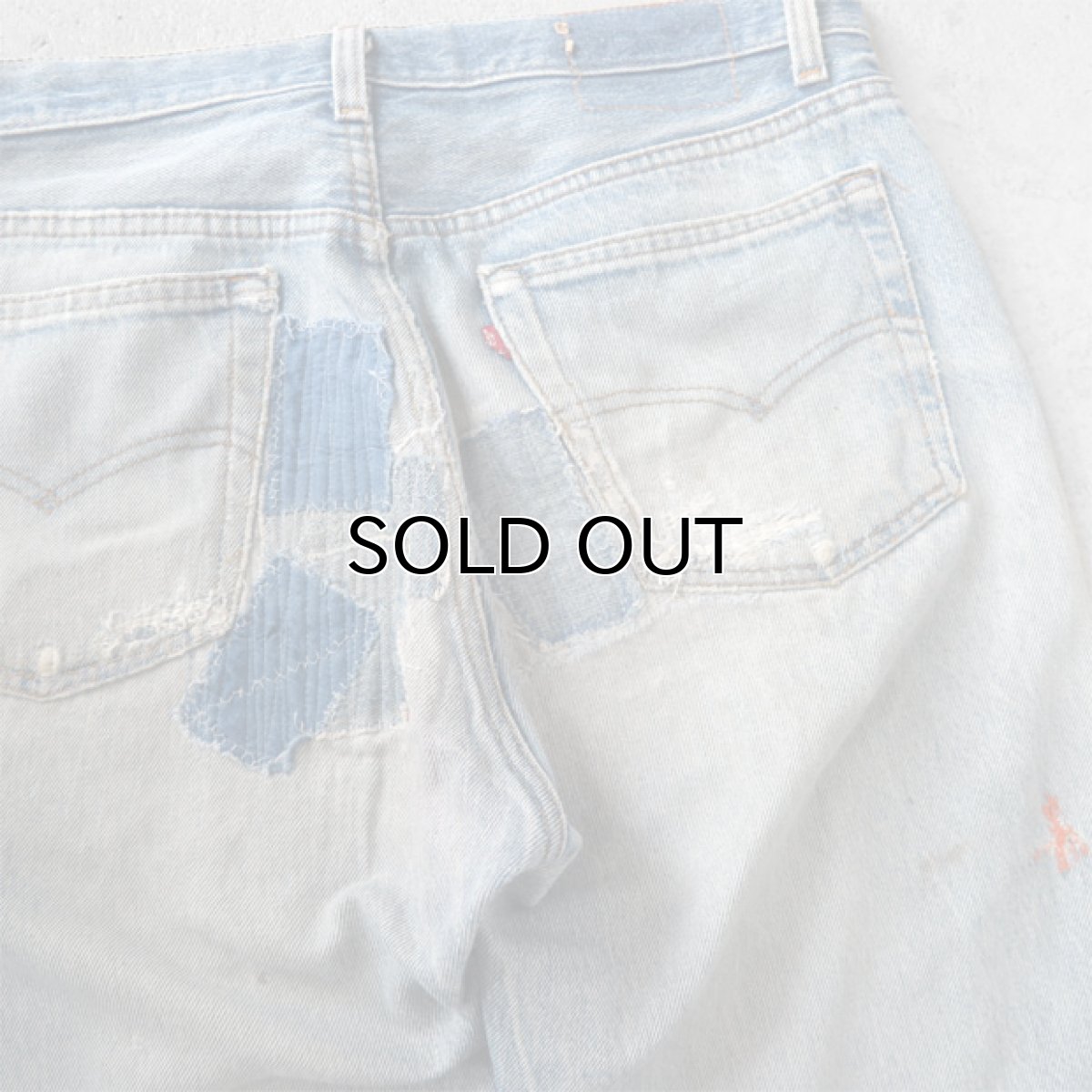 画像5: 1990' Levi's 501 Blue Denim 5-Pocket Pants -Patch Work Repair-　waist 34 inch (5)