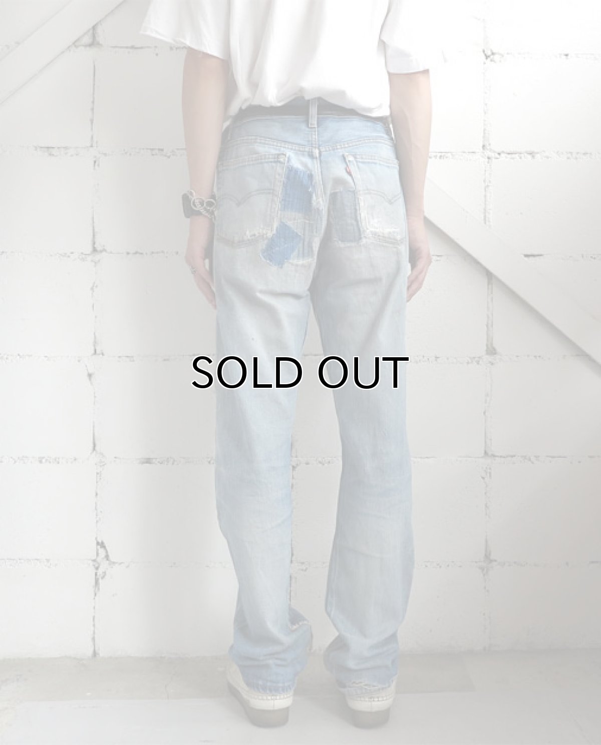 画像10: 1990' Levi's 501 Blue Denim 5-Pocket Pants -Patch Work Repair-　waist 34 inch (10)