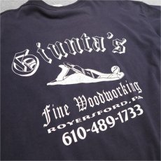 画像5: "Giunta's Fine Woodworking" Print T-Shirt　NAVY　size XL (5)