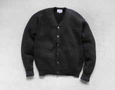 画像1: Riprap "HW JACQUARD CARDIGAN" -BABY ALPACA-　color BLACK　size M, L, XL (1)