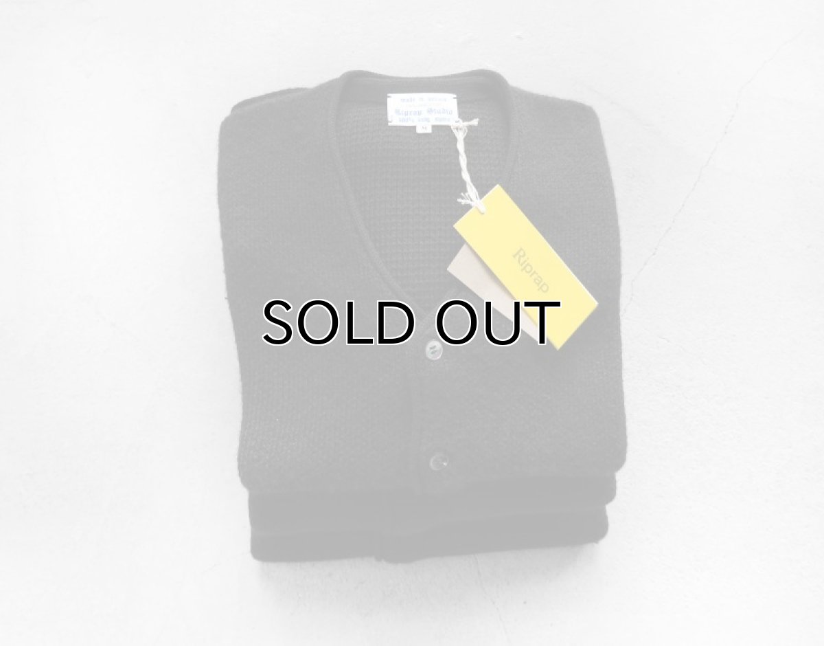 画像6: Riprap "HW JACQUARD CARDIGAN" -BABY ALPACA-　color BLACK　size M, L, XL (6)