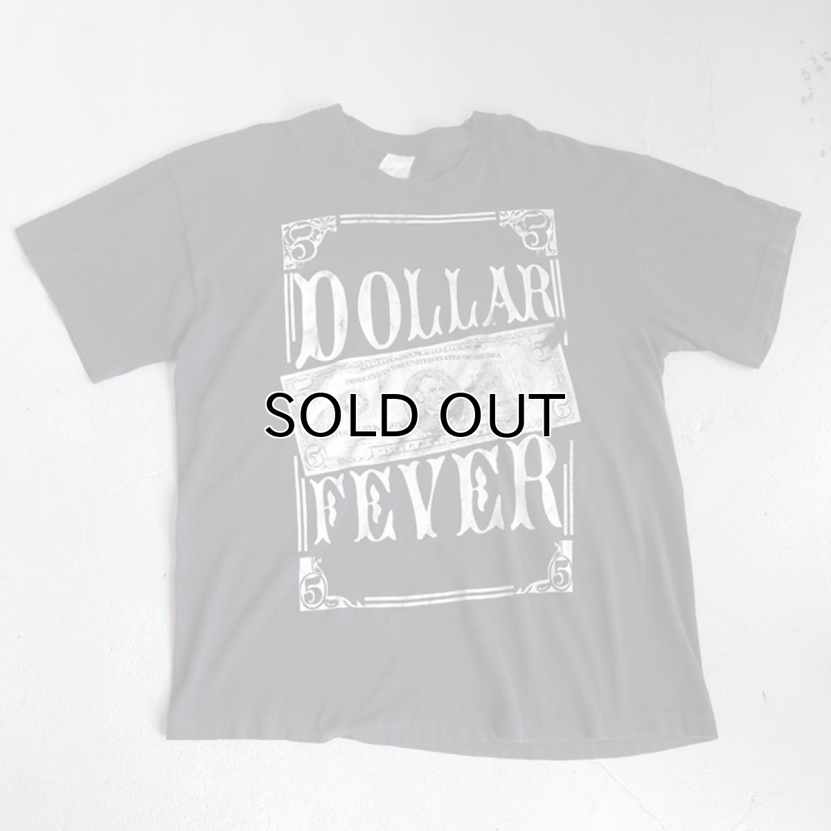 画像1: ~1990's "DOLLAR FEVER" Print T-Shirt　BLACK　size XL (1)