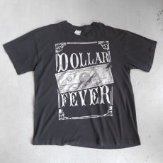 画像1: ~1990's "DOLLAR FEVER" Print T-Shirt　BLACK　size XL (1)