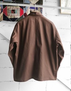 画像2: Riprap "TROPICAL CAR COAT" -HIGH-TWISTED TWILL-　color BROWN (2)