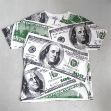 画像1: Hanes "100 DOLLARS" All Over Print T-Shirt　WHITE　size L (1)