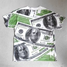 画像3: Hanes "100 DOLLARS" All Over Print T-Shirt　WHITE　size L (3)