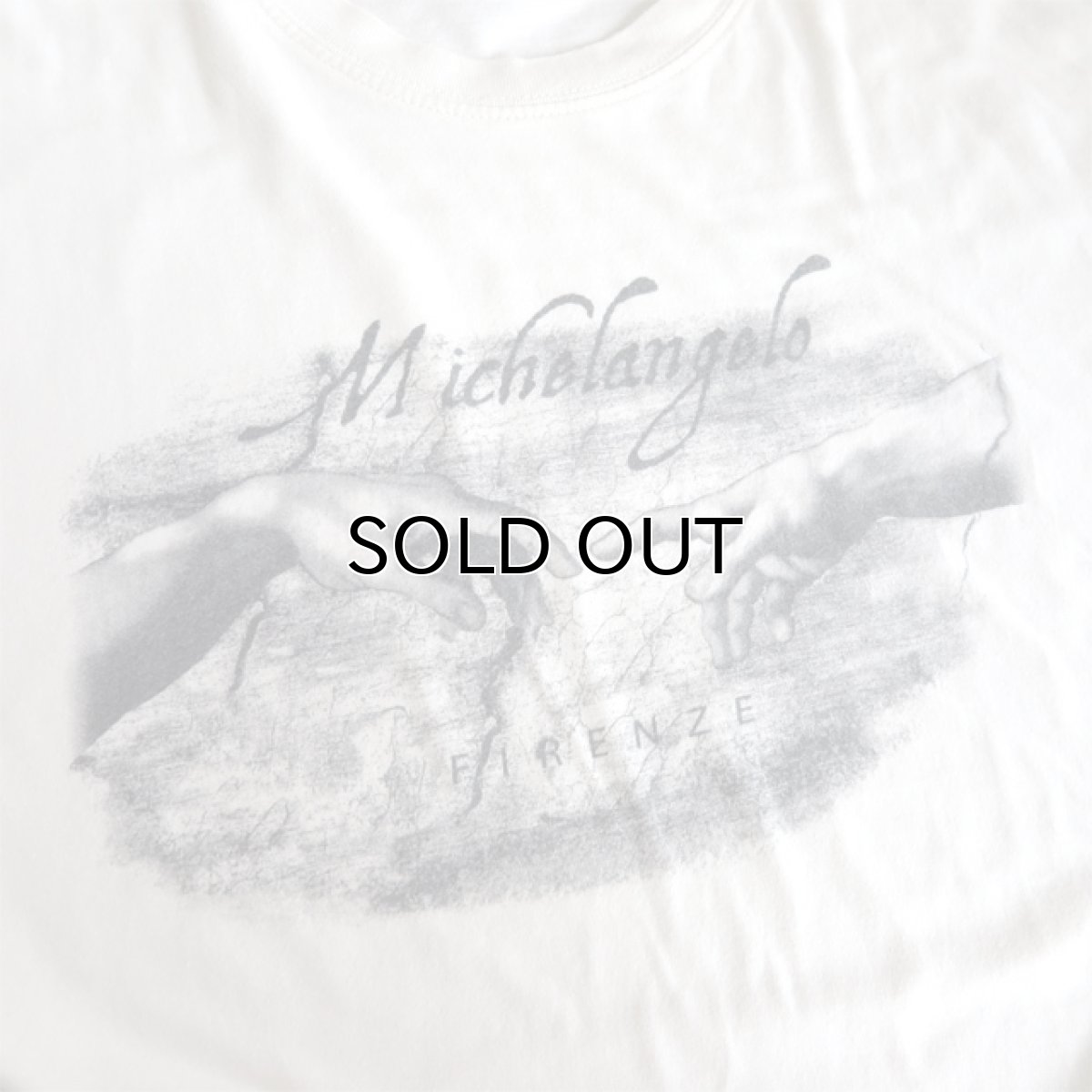 画像3: ZEUS "Michelangelo" Art Print T-Shirt NATULAL size L-XL (3)