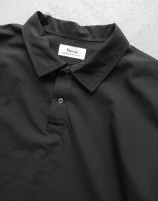 画像3: Riprap "POLO SHAPED SHIRT" -HIGH COUNT POPLIN-　color BLACK (3)