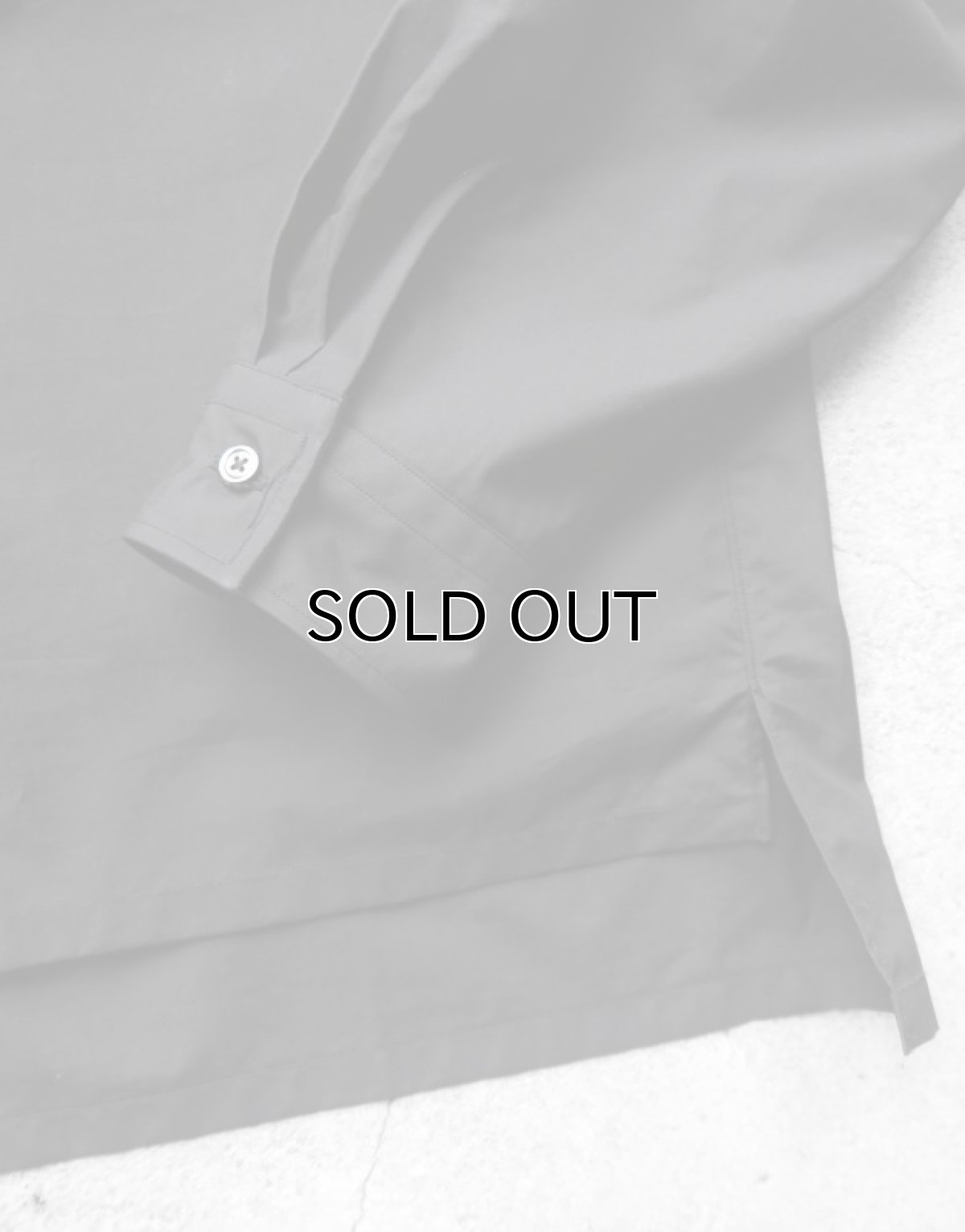 画像4: Riprap "POLO SHAPED SHIRT" -HIGH COUNT POPLIN-　color BLACK (4)