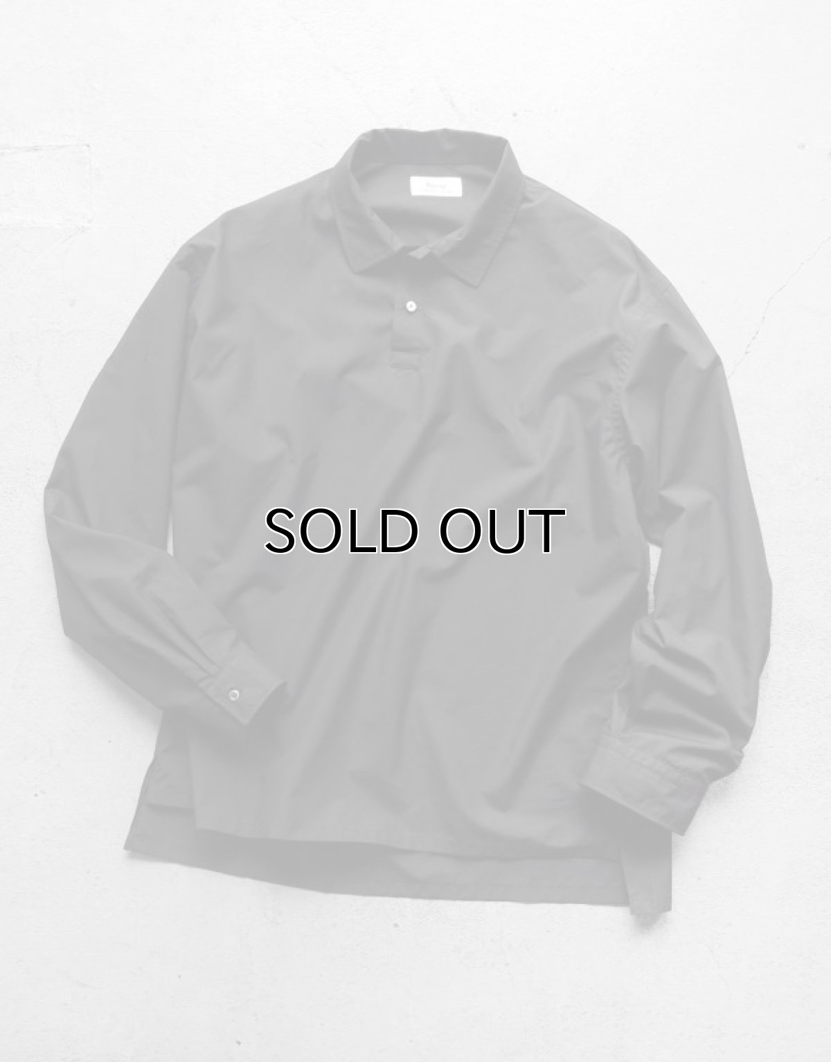 画像5: Riprap "POLO SHAPED SHIRT" -HIGH COUNT POPLIN-　color BLACK (5)