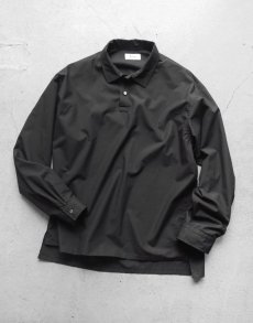 画像5: Riprap "POLO SHAPED SHIRT" -HIGH COUNT POPLIN-　color BLACK (5)