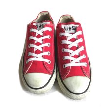 画像2: 1990's CONVERSE "ALL STAR" Canvas Sneaker -made in U.S.A.-　RED　size US 4 (2)