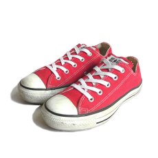 画像1: 1990's CONVERSE "ALL STAR" Canvas Sneaker -made in U.S.A.-　RED　size US 4 (1)