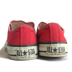 画像4: 1990's CONVERSE "ALL STAR" Canvas Sneaker -made in U.S.A.-　RED　size US 4 (4)