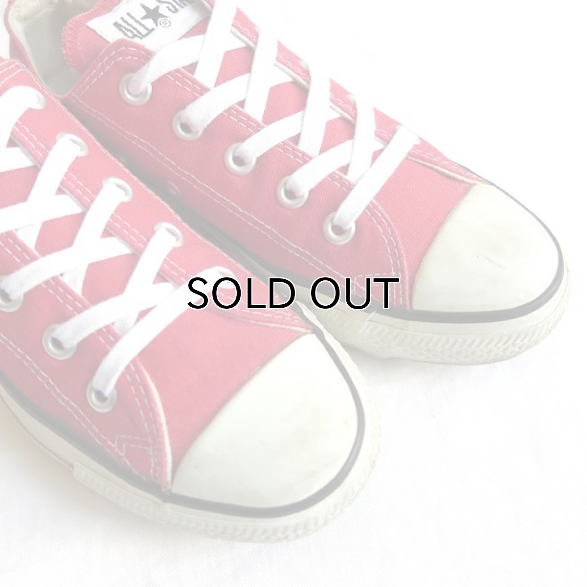 画像6: 1990's CONVERSE "ALL STAR" Canvas Sneaker -made in U.S.A.- RED size US 4 (6)