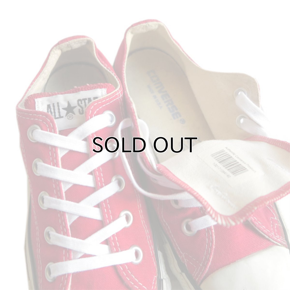 画像5: 1990's CONVERSE "ALL STAR" Canvas Sneaker -made in U.S.A.- RED size US 4 (5)