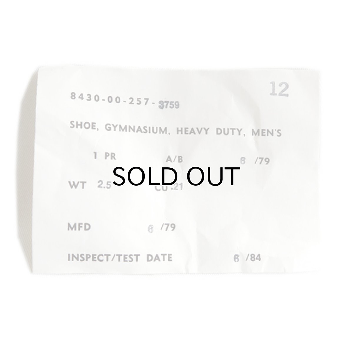 画像7: 1970's "U.S. ARMY" Canvas Training Shoes -Dead Stock-　NATULAL　size US 12 (7)