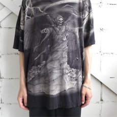 画像9: ~1990's "Grim Reaper" All Over Print T-Shirt　 BLACK　size XXL (9)