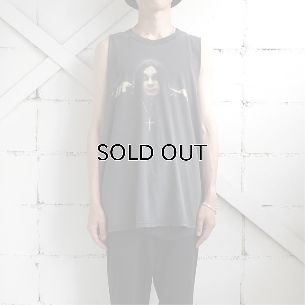 画像7: 2000's "Ozzy Osbourne" Cut off Print T-Shirt　BLACK　size L-XL (7)