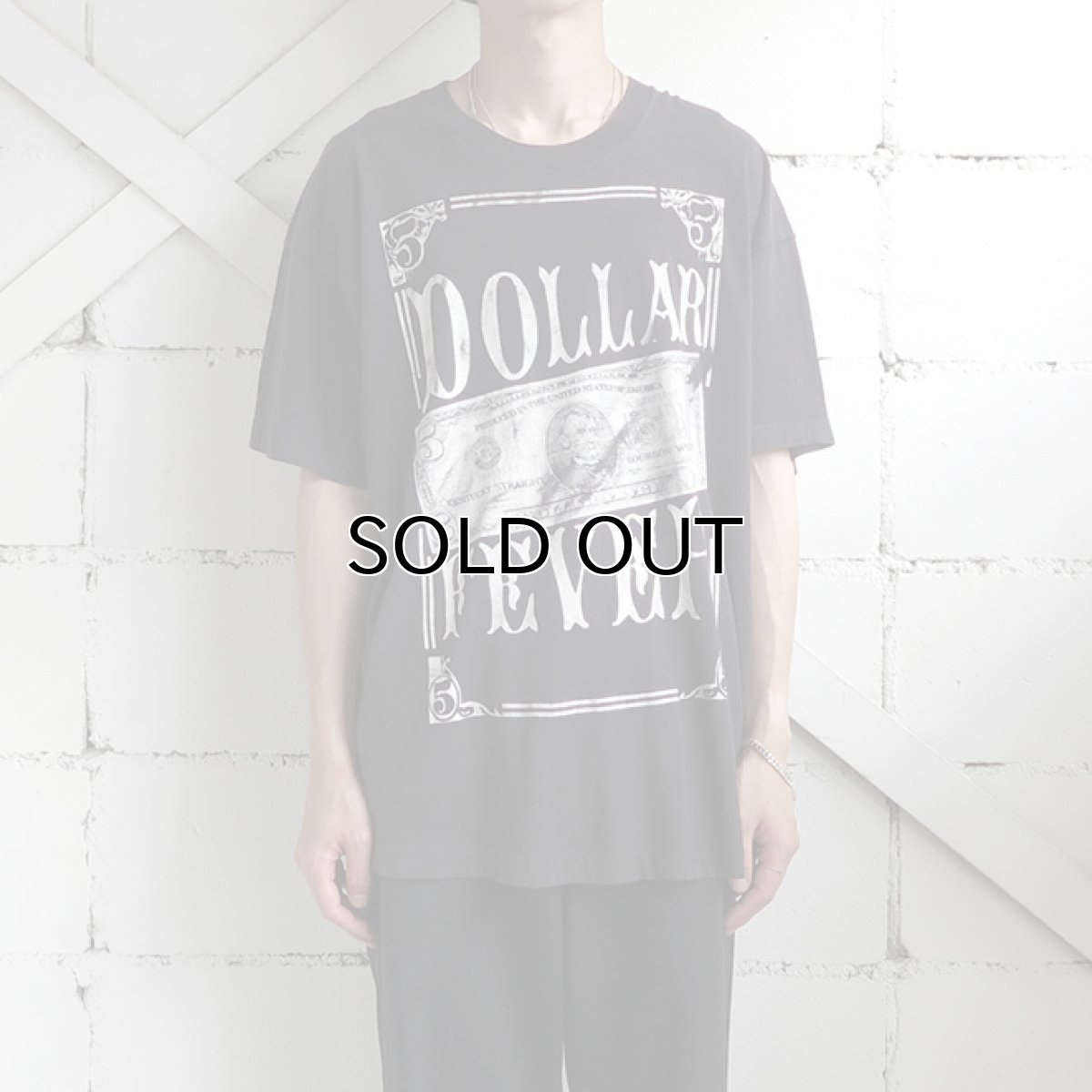 画像2: ~1990's "DOLLAR FEVER" Print T-Shirt　BLACK　size XL (2)