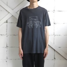 画像2: 1980's "Slug's Bar" Surreal Print T-Shirt　BLACK　size M-L (2)