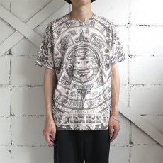 画像2: YAZBEK "MEXICO" All Over Print T-Shirt　NATULAL　size M-L (2)