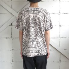 画像4: YAZBEK "MEXICO" All Over Print T-Shirt　NATULAL　size M-L (4)