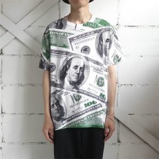 画像2: Hanes "100 DOLLARS" All Over Print T-Shirt　WHITE　size L (2)