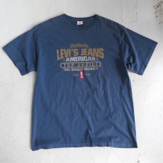 画像1: 1990's "LEVI'S" Authentic Print T-Shirt　NAVY　size L-XL (1)