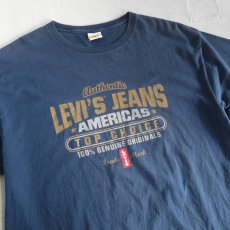 画像3: 1990's "LEVI'S" Authentic Print T-Shirt　NAVY　size L-XL (3)