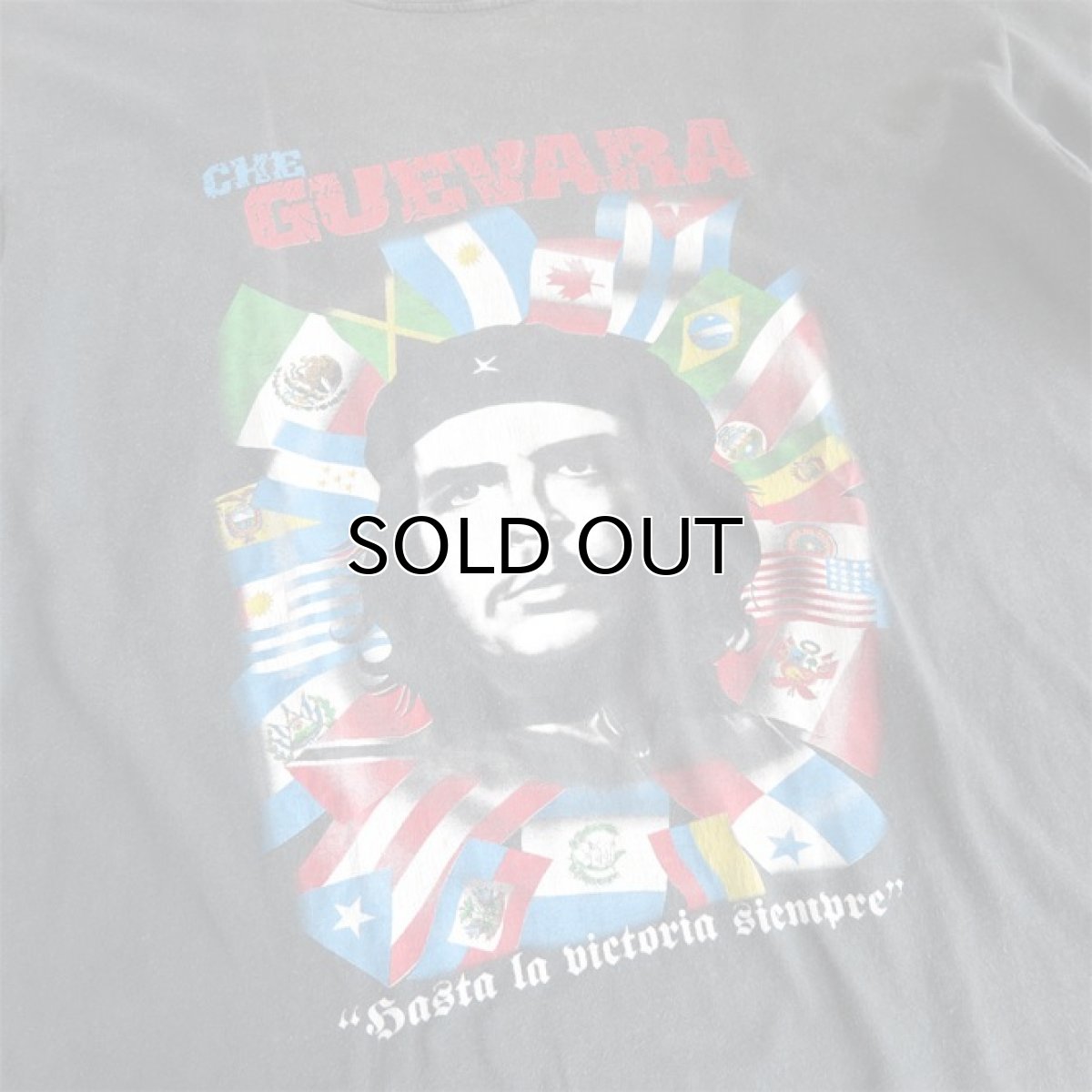 画像6: EVOLUTION "CHE GUEVARA" Print T-Shirt BLACK size M-L (6)