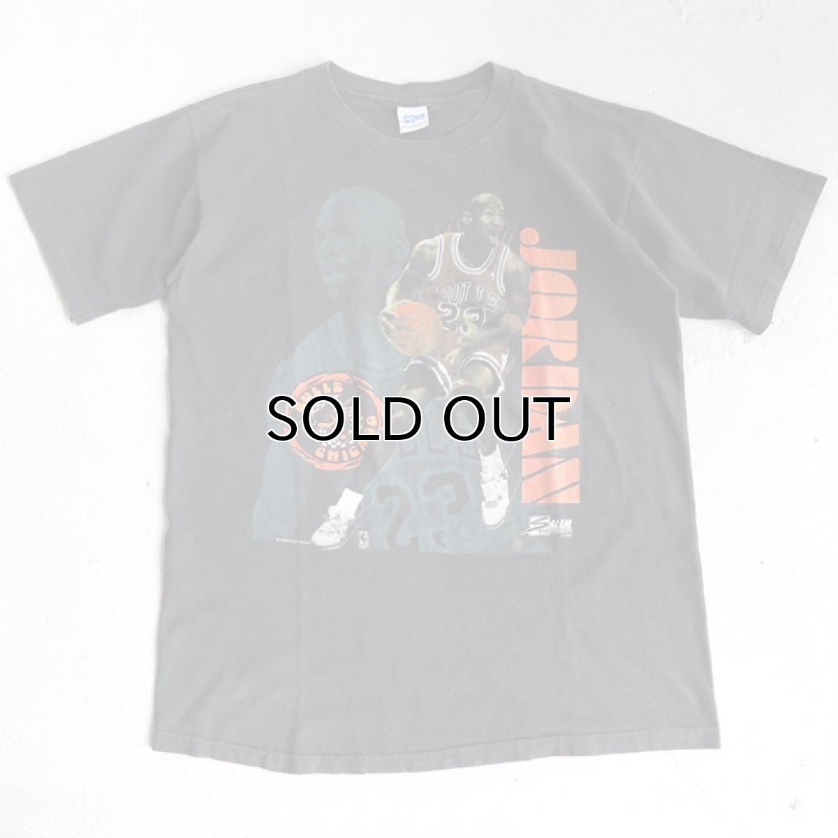 画像1: 1990's SALEM "MICHAEL JORDAN" Print T-Shirt　BLACK　size M-L (1)