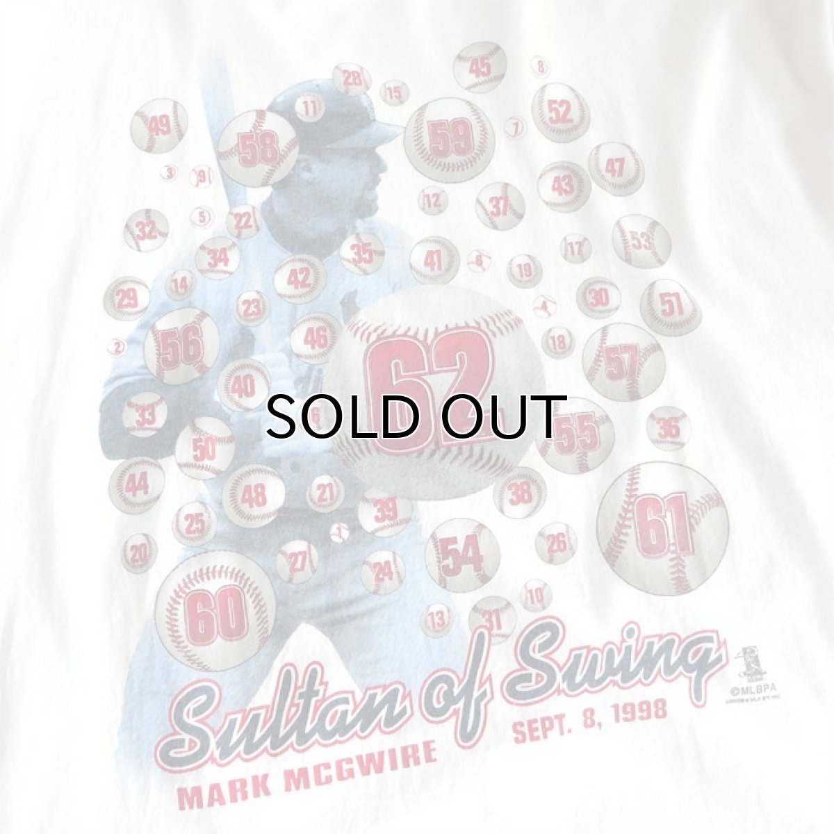 画像4: 1990's STARTER "MARK MCGWIRE" Print T-Shirt　WHITE　size XXL-XXXL (4)
