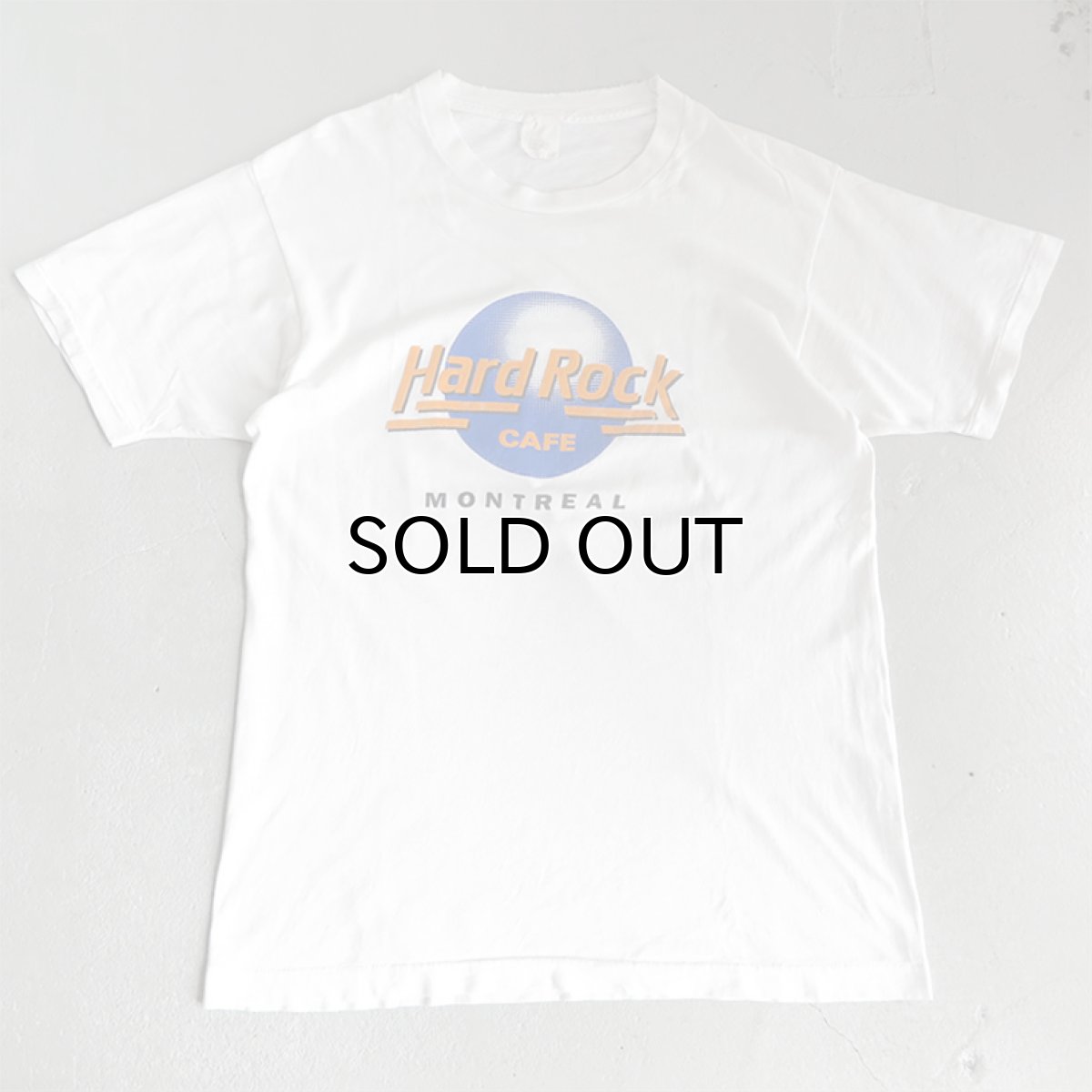画像1: 1980's "Hard Rock CAFE" Print T-Shirt　WHITE　size M-L (1)