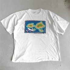 画像1: ITALIA "Margarita" Print T-Shirt　WHITE　size M-L (1)