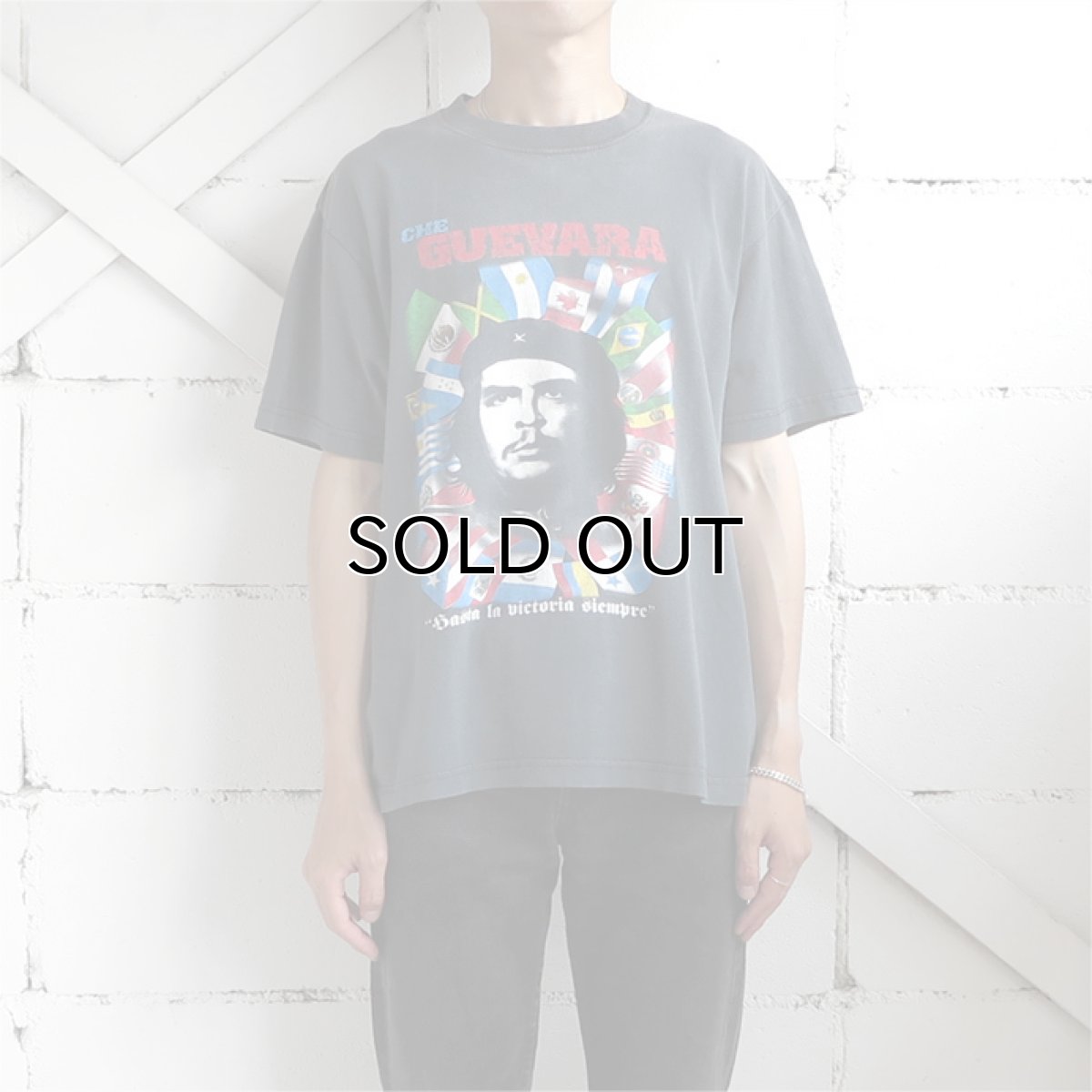 画像2: EVOLUTION "CHE GUEVARA" Print T-Shirt BLACK size M-L (2)