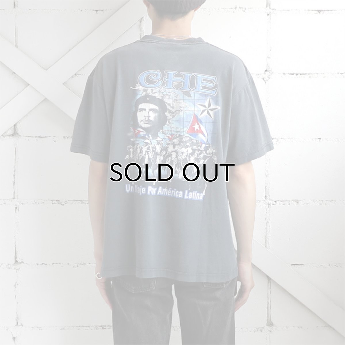 画像3: EVOLUTION "CHE GUEVARA" Print T-Shirt BLACK size M-L (3)