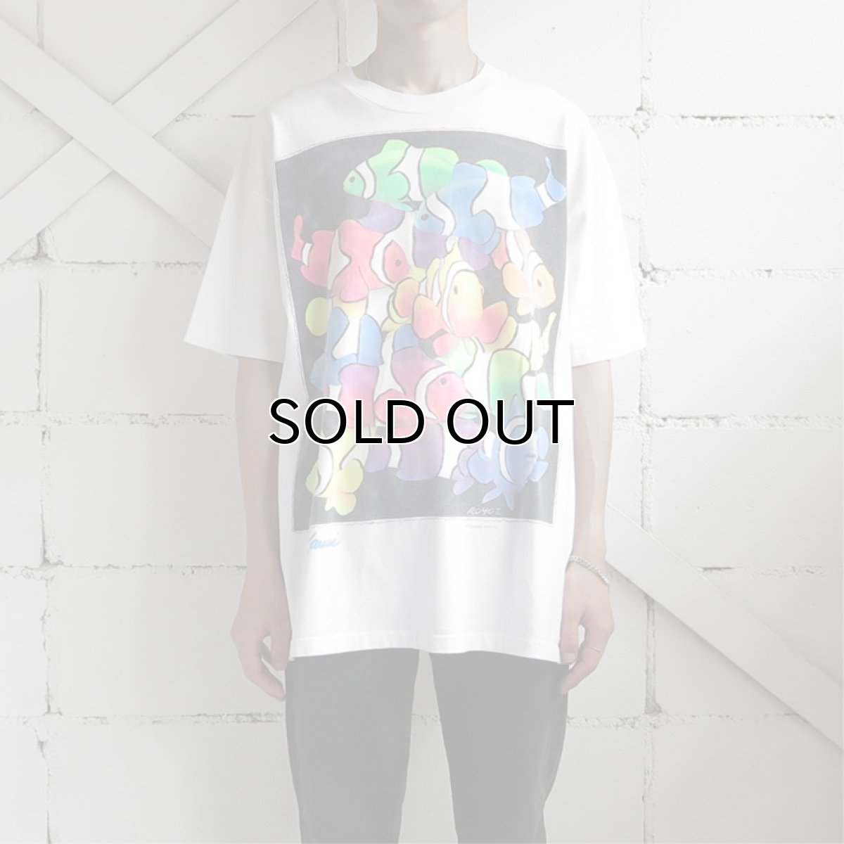 画像2: 1990's "Kauai" Print T-Shirt　WHITE　size XL-XXL (2)