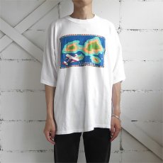 画像2: ITALIA "Margarita" Print T-Shirt　WHITE　size M-L (2)