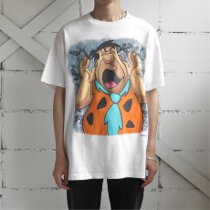 画像2: 1990's "The Flintstones" Print T-Shirt　WHITE　size L (2)