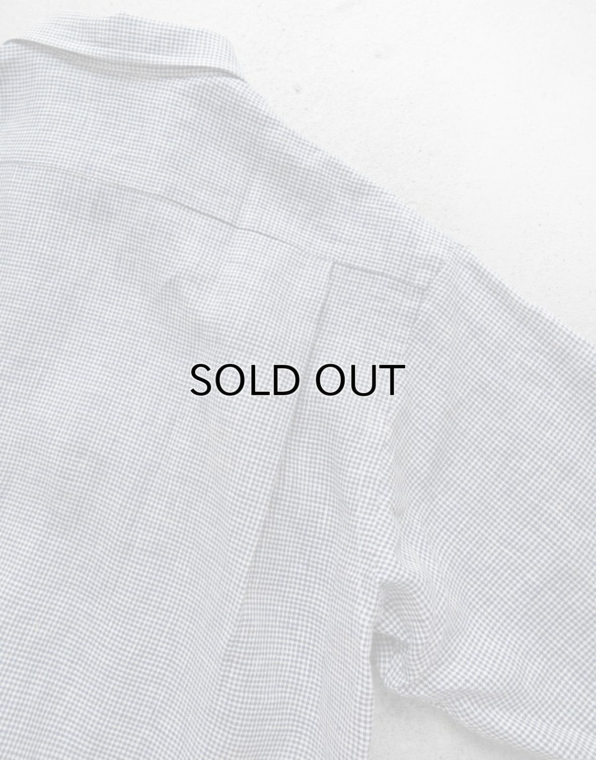 画像6: Riprap "OPEN COLLAR S/S SHIRT" -LINEN GINGHAM CHECK-　color WHITE/BLUE (6)
