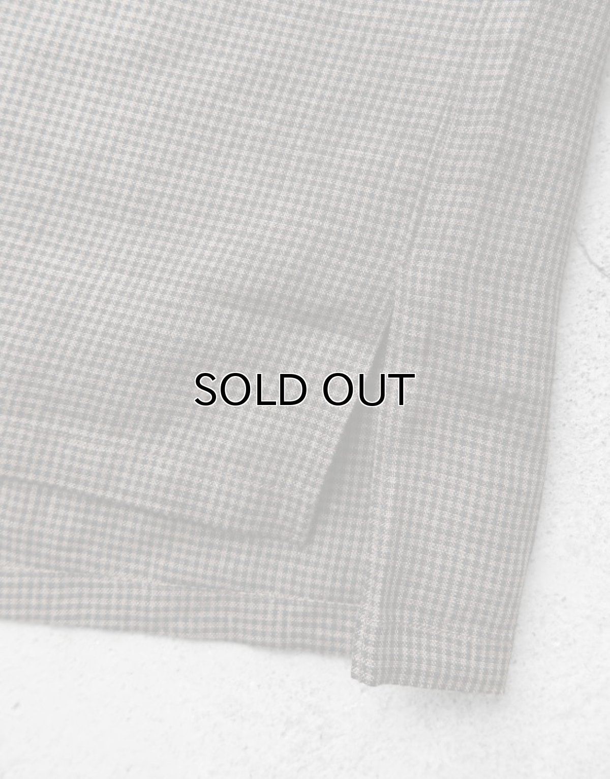 画像6: Riprap "OPEN COLLAR S/S SHIRT" -LINEN GINGHAM CHECK-　color GREY/BLACK (6)