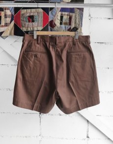 画像2: Riprap "WIDE SHORT SLACKS" -HIGH-TWISTED TWILL-　color BROWN (2)