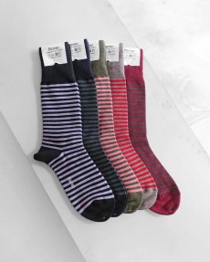 画像1: Riprap "NZ MERINO BORDER SOCKS" made by HALISON　size MEN'S FREE (1)