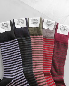 画像3: Riprap "NZ MERINO BORDER SOCKS" made by HALISON　size MEN'S FREE (3)