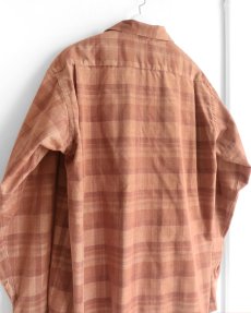 画像5: Riprap "OPEN COLLAR SHIRT" -21W PLAID CORDS-　color BRICK (5)